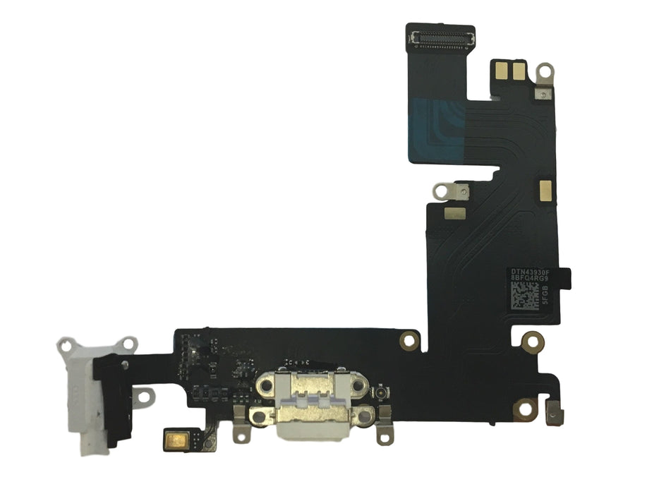 Apple Iphone 6 Plus White CCharging Port Dock Connector, Headphone Jack and MIC Flex - Accupart Ltd