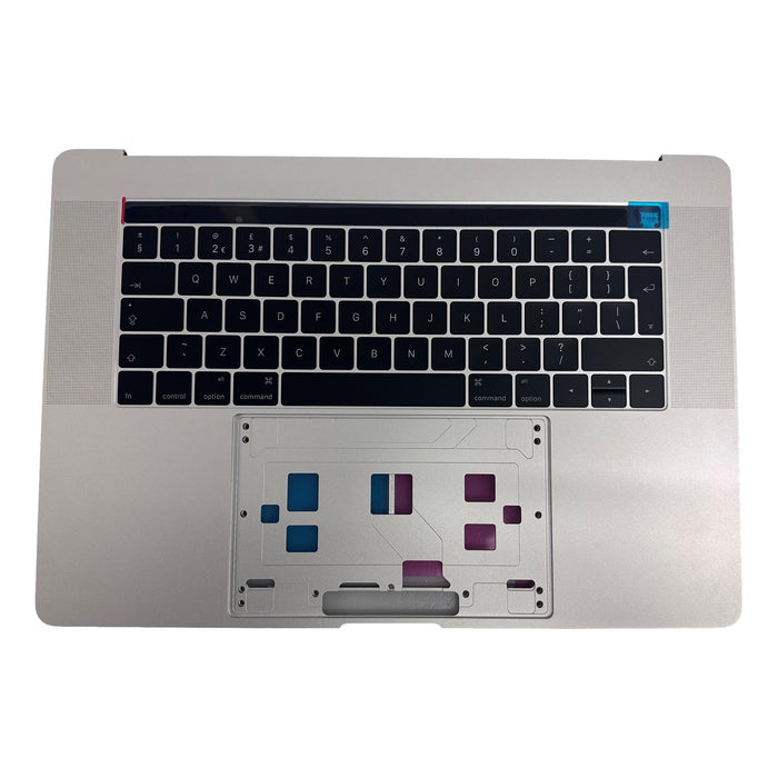 Apple Macbook A1707 UK Keyboard Top Case Assembly Palm Rest With Touch Bar Silver - Accupart Ltd