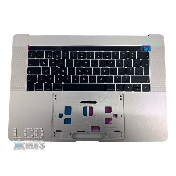 Apple Macbook A1990 UK Keyboard Top Case Assembly Palm Rest With Touch Bar Silver - Accupart Ltd